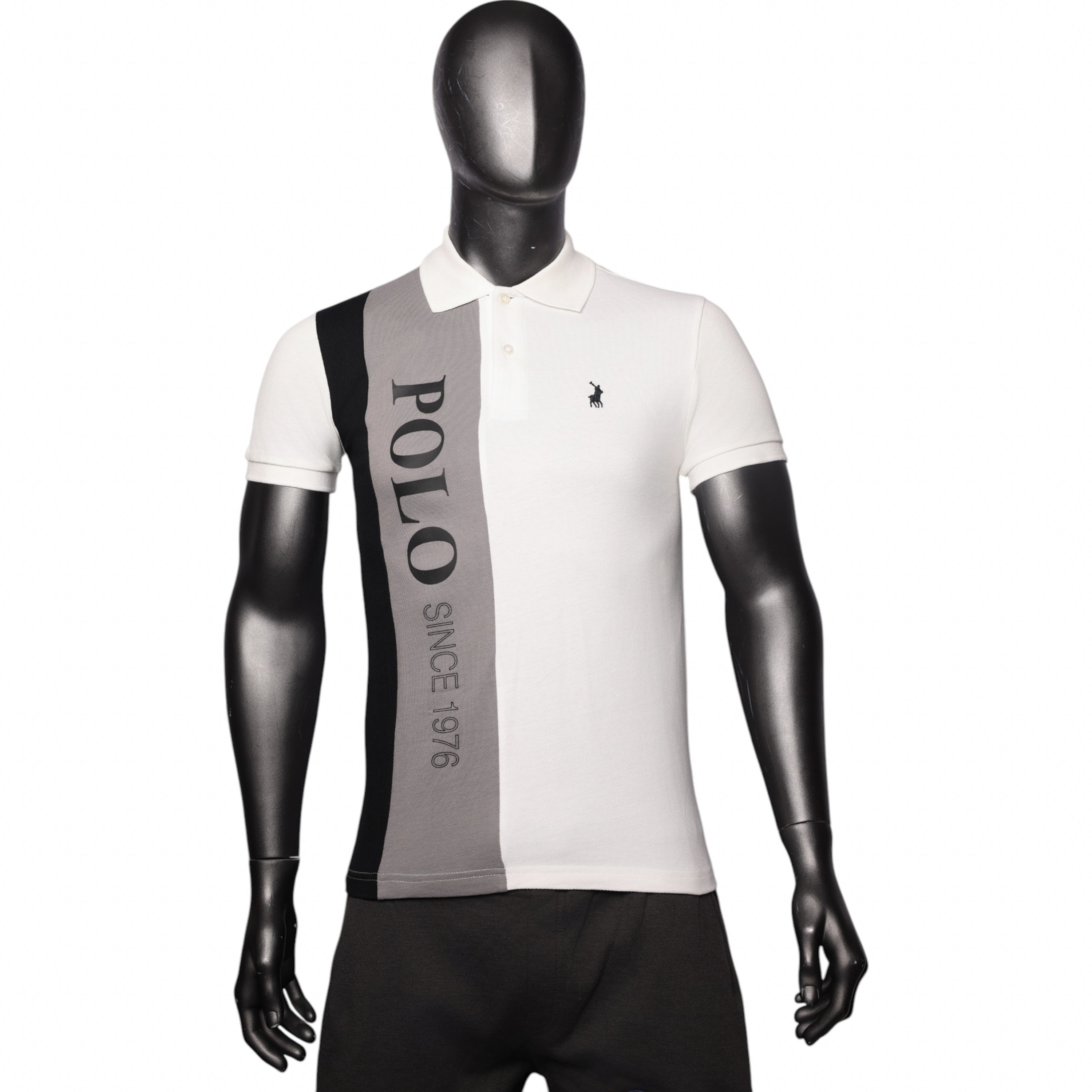 Polo Golfer Colourblock White